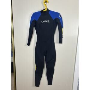 O'Neill Women's Explore 3mm Back Zip Full Wetsuit Size 8 Black/Blue